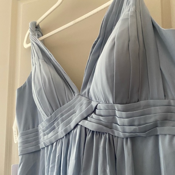 NWT, new, never worn Azazie “Maren” bridesmaid dress, size 20, dusty blue - Picture 12 of 16